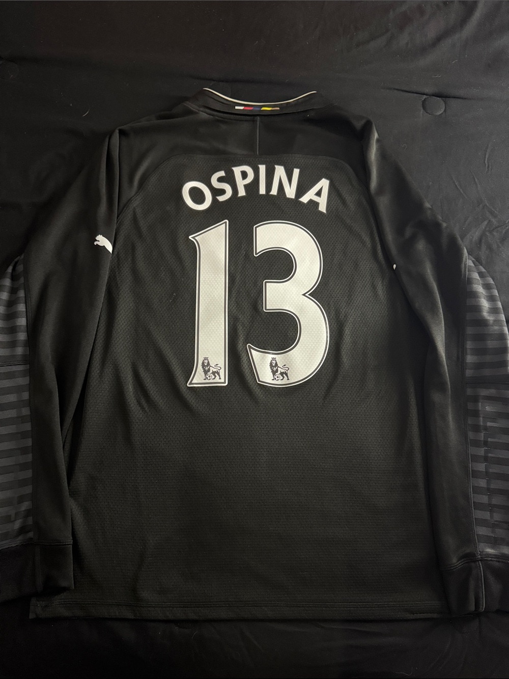 VINTAGE Arsenal #13 David Ospina 2014-15 Puma Long Sleeve Goalkeeper Jersey